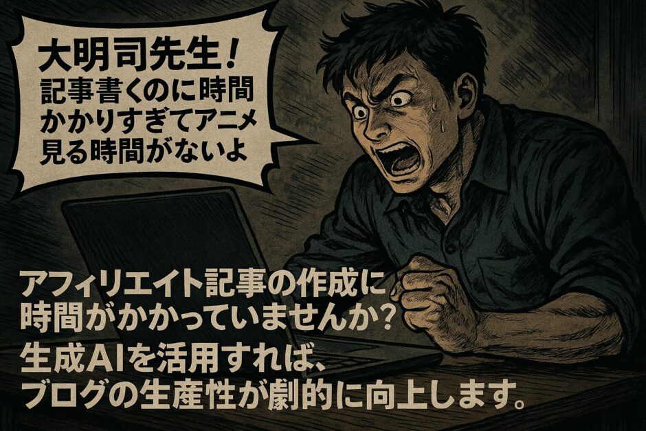 生成AIでアフィリエイトブログを効率化！初心者でもできる自動記事作成術